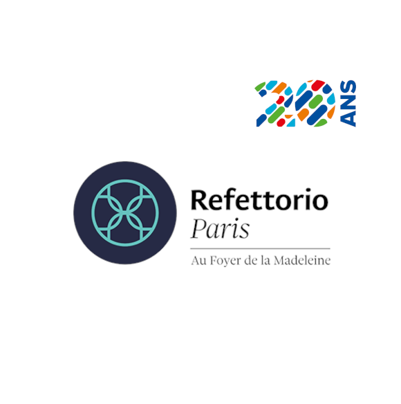 Logo 20 ans Refettorio Paris