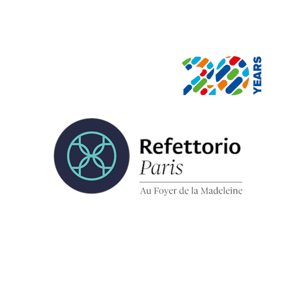 Logo 20 years Refettorio Paris