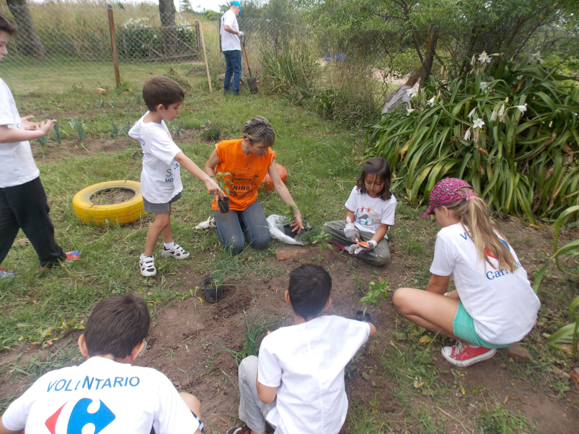 Potagers scolaires dans les régions isolées avec la Fundacion Huerta Nino