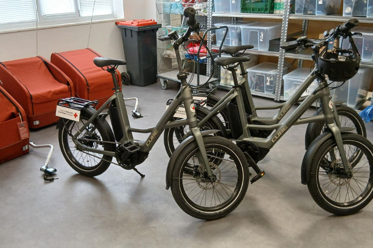 Vélos électriques Croix Rouge belge 