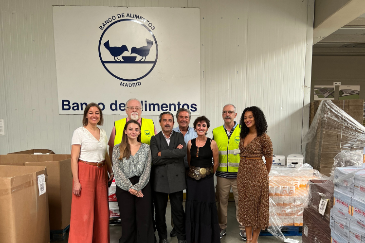 Visite de la plus grande Banque Alimentaire de Madrid (Espagne) parmi les quatre de la ville.